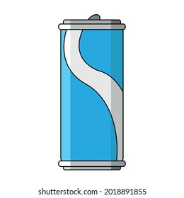 Isolated aluminium can of soda Vector illustration