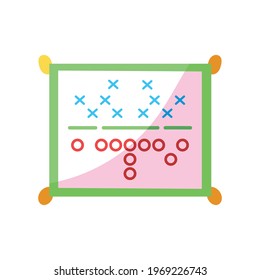 Isolated Ameican Football Play Chart