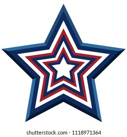 Isolated american emblem
