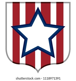 Isolated american emblem