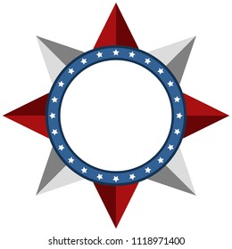 Isolated american emblem