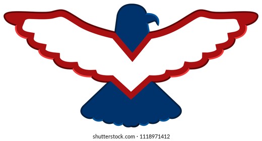 Isolated american emblem