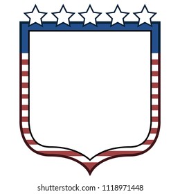 Isolated american emblem