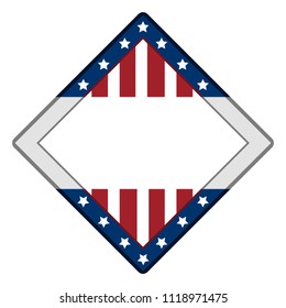 Isolated american emblem
