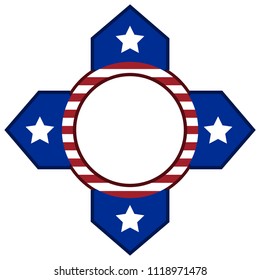 Isolated american emblem