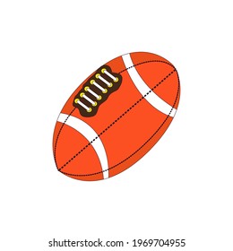 Isolated american football ball icon