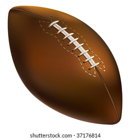 Isolated American football ball. Vector illustration.