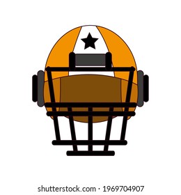 Isolated american football helmet icon