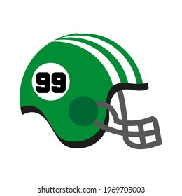 Isolated american football helmet icon