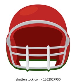 Isolated american football helmet. Sport uniform - Vector