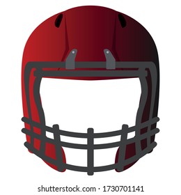 Isolated american football helmet. Sport uniform - Vector