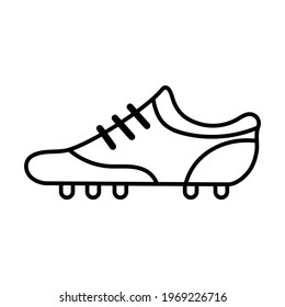 Isolated american football shoe icon