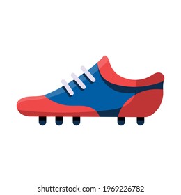 Isolated american football shoe icon