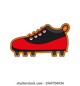 Isolated american football shoe icon