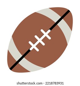 Isolated American Football Vector Icon, Emoji, Emoticon