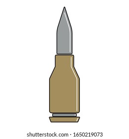 Isolated ammunition icon. War icon - Vector illustration