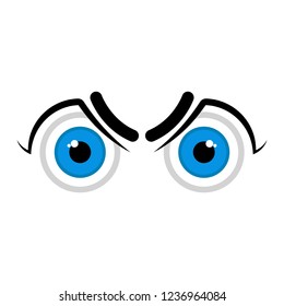 Isolated angry eyes image. Vector illustration design