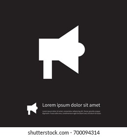 Isolated Announcement Icon. Amplifier Vector Element Can Be Used For Loudspeaker, Announcement, Amplifier Design Concept.