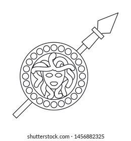 Isolated  Aphrodite and goddess object sign. Aphrodite and history stock vector illustration.