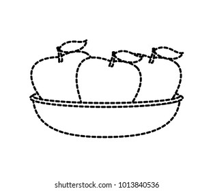 Isolated apple design