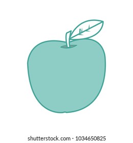 Isolated apple design