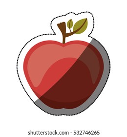 Isolated apple design 