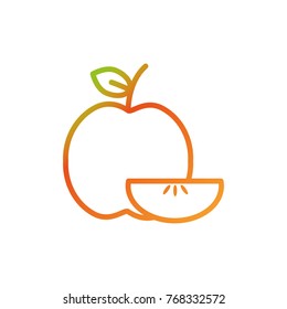 Isolated apple design