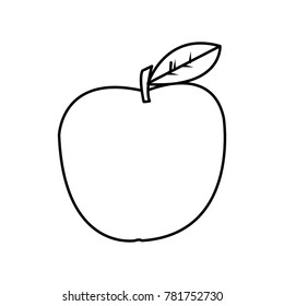 Isolated apple design