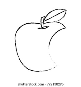 Isolated apple design