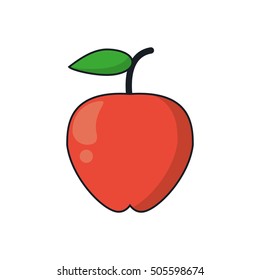 Isolated apple fruit design