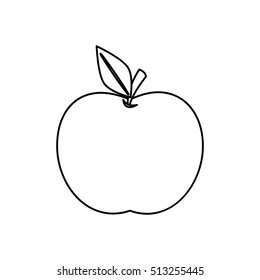 Isolated apple fruit design
