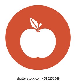 Isolated apple fruit design