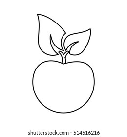 Isolated apple fruit design