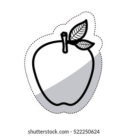 Isolated apple fruit design