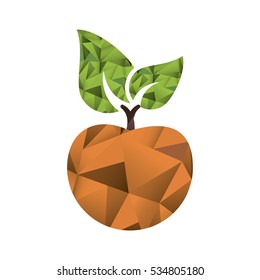 Isolated apple fruit design