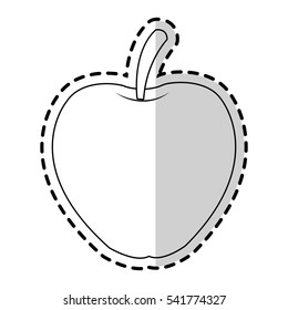 Isolated apple fruit design