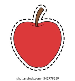 Isolated apple fruit design