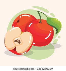 Apfelsinen einzeln auf Obst Symbol Gesundes Essen Vektorgrafik