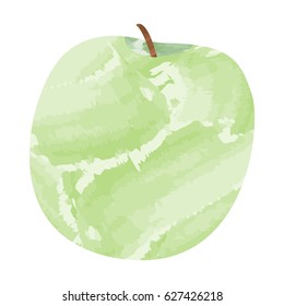 Isolated apple on a white background, Vector illustration