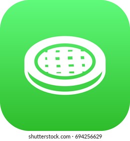 Isolated Apple Pie Icon Symbol On Clean Background. Vector Cake Element In Trendy Style.
