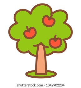 Isolated apple tree icon - Vector illustration design