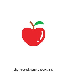Icono vector de Apple aislado, Emoji, Emoticon