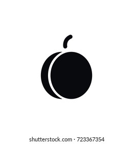 Isolated Apricot Icon. Juicy Vector Element Can Be Used For Juicy, Apricot, Fruit Design Concept.