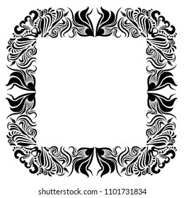 Isolated arabesque pattern