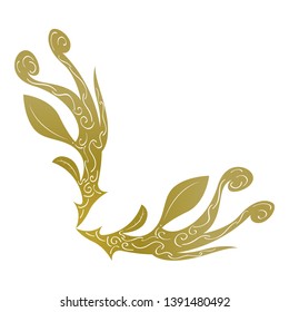 Isolated arabesque pattern image. Vector illustration design