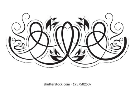 Isolated arabesque pattern. Vintage ornament - Vector illustration