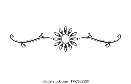 Isolated arabesque pattern. Vintage ornament - Vector illustration