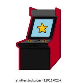 Isolated arcade icon. Videogame. Vector illustration design