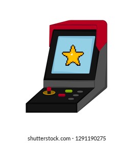 Isolated arcade icon. Videogame. Vector illustration design