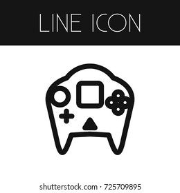 Isolated Arcade Outline. Video-Game Vector Element Can Be Used For Video-Game, Arcade, Gamepad Design Concept.